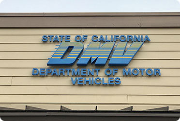 California DMV sign of motor vehicles - Leckerman Law, LLC