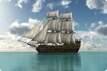 A majestic sailing ship glides through the ocean - Leckerman Law, LLC