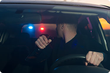 A drunk man trying to escape from police - Leckerman Law, LLC