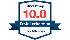 Avvo rating 10 for Kevin Leckerman top attorney.