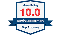 Avvo rating 10 for Kevin Leckerman top attorney.